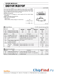 Datasheet DD70F160 manufacturer SanRex